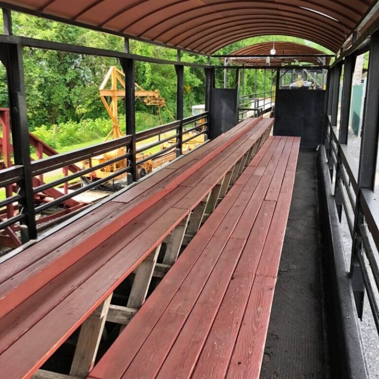 Wsrr Tour Open Air Train Car Wooden Bench